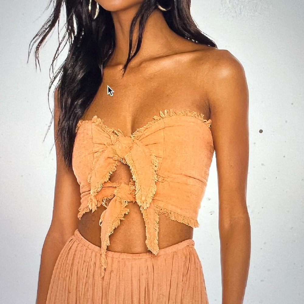 Indah cropped top worn 1x